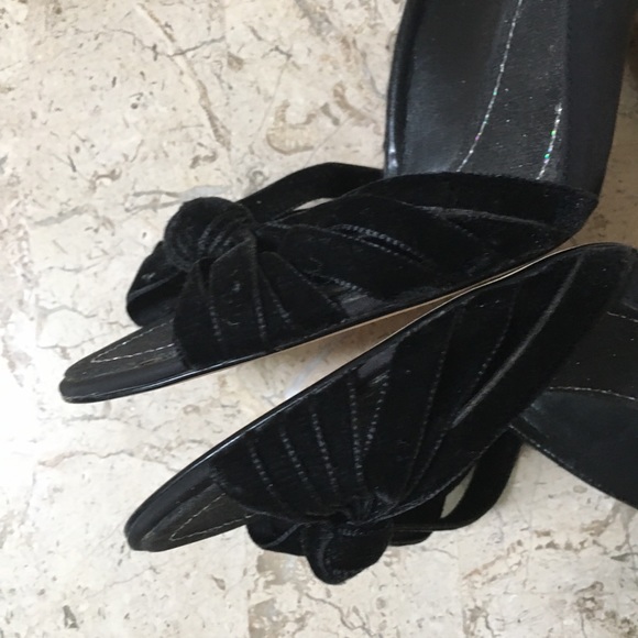 Elegant Evening Black Dress Pump Open Toe High Heel by Hype Size 6.5 - Picture 10 of 13